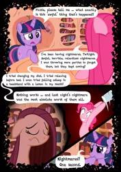 Size: 744x1052 | Tagged: artist:mashuga31, derpibooru import, fanfic:silent ponyville, pinkamena diane pie, pinkie pie, semi-grimdark, twilight sparkle