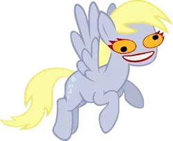 Size: 1280x1044 | Tagged: safe, derpibooru import, edit, derpy hooves, pegasus, pony, :d, aradia megido, faic, female, homestuck, mare