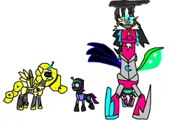Size: 1681x1171 | Tagged: safe, derpibooru import, oc, oc:nyx, oc:princess ataxia, unofficial characters only, roboticization, tiara ultima