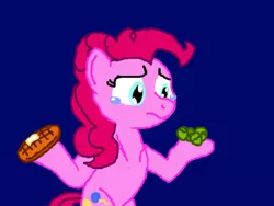 Size: 500x375 | Tagged: artist:etech, brussel sprouts, crying, derpibooru import, pinkie pie, safe, solo, waffle