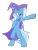 Size: 1024x1344 | Tagged: artist needed, safe, derpibooru import, trixie, pony, bipedal, cape, clothes, hat, smiling, trixie's cape, trixie's hat, vector