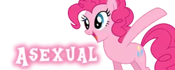 Size: 500x200 | Tagged: safe, derpibooru import, pinkie pie, asexual, meta