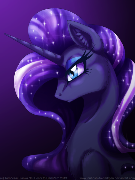 Size: 900x1200 | Tagged: artist:inuhoshi-to-darkpen, derpibooru import, nightmare rarity, possessed, safe, solo, spoiler:comic