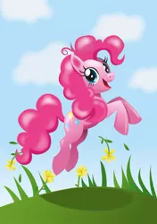 Size: 586x831 | Tagged: artist:monsterswonderland, derpibooru import, pinkie pie, safe, solo