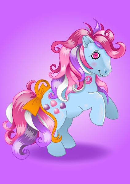 Size: 584x829 | Tagged: artist:monsterswonderland, cute, derpibooru import, g1, safe, solo, sweet stuff, sweet sweet stuff, twinkle eyed pony