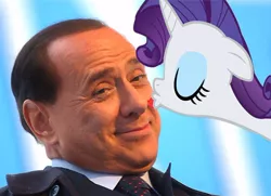 Size: 450x325 | Tagged: derpibooru import, exploitable meme, human, irl, irl human, kissing, photo, politics, rarity, rarity smooches, safe, shipping, silvio berlusconi