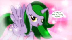 Size: 1280x720 | Tagged: safe, artist:jan, derpibooru import, oc, oc:emerald may, unofficial characters only, alicorn, pony, alicorn oc, solo