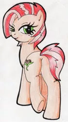 Size: 700x1251 | Tagged: artist:warumono1989, babs seed, cutie mark, derpibooru import, older, plot, safe, traditional art