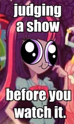 Size: 303x506 | Tagged: safe, derpibooru import, fluttershy, rainbow dash, rarity, twilight sparkle, equestria girls, ask a parent first, equestria girls drama, hey you, image macro