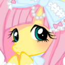 Size: 128x128 | Tagged: derpibooru import, fluttershy, lolitashy, safe