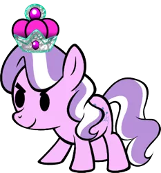 Size: 400x430 | Tagged: artist:magerblutooth, crossover, derpibooru import, diamond tiara, paper, paper mario, paper mario: sticker star, paper pony, royal stickers, safe, solo