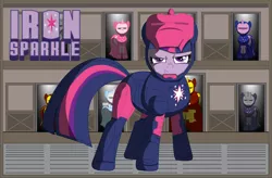 Size: 1024x673 | Tagged: artist:drasticaction, derpibooru import, iron man, marvel, parody, safe, twilight sparkle