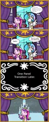 Size: 568x1408 | Tagged: artist:mangameister, comic, crystal empire, derpibooru import, hand puppet, pony puppet theater, princess cadance, princess celestia, puppet, reassigned to antarctica, safe, the crystal empire