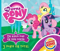 Size: 470x399 | Tagged: burger king, derpibooru import, fluttershy, latin america, mexico, my little pony logo, pinkie pie, safe, spanish, special face, toy, twilight sparkle