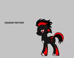 Size: 3320x2600 | Tagged: safe, artist:zaikersonic42, derpibooru import, oc, ponified, unofficial characters only, pegasus, pony, pony creator, 9000 hours in pony creator, edgy, familiar, ms paint, red and black oc, shadow the hedgehog, solo, sonic the hedgehog (series)