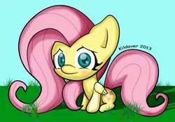 Size: 1218x852 | Tagged: artist:kildaver, chibi, cute, derpibooru import, fluttershy, safe, shyabetes, solo