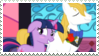 Size: 99x56 | Tagged: artist:berri-boo, blushing, derpibooru import, deviantart stamp, female, male, prince blueblood, safe, shipping, stamp, straight, twiblood, twilight sparkle