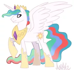 Size: 578x544 | Tagged: artist:theraspberryfox, derpibooru import, prince solaris, princess celestia, rule 63, safe, solo