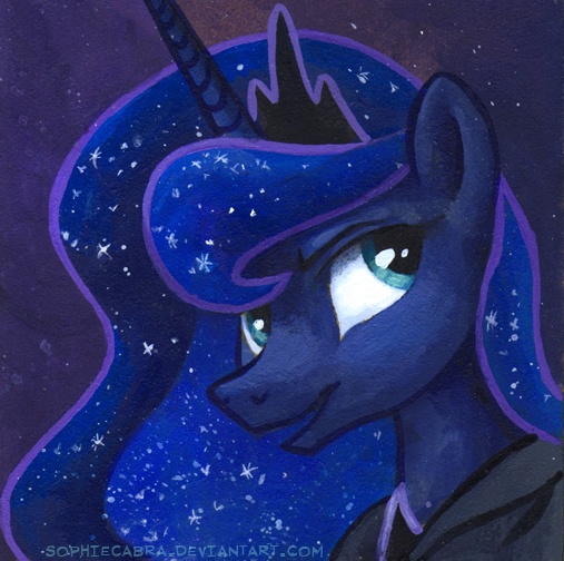 Size: 507x504 | Tagged: safe, artist:kenket, artist:spainfischer, derpibooru import, princess luna, solo, traditional art