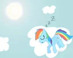 Size: 1280x1024 | Tagged: artist:colinmlp, cloud, cloudy, derpibooru import, drool, rainbow dash, safe, sleeping, zzz