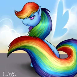 Size: 900x900 | Tagged: artist:lantaniel, rainbow dash, safe, solo