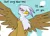 Size: 1276x910 | Tagged: suggestive, derpibooru import, gilda, gryphon, cloud, image, looking at you, png, pov, reassurance, sky, solo, spread wings, standing, standing on you, talking to viewer