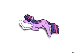 Size: 2533x1837 | Tagged: artist:mr-1, derpibooru import, pillow, safe, sleeping, solo, twilight sparkle