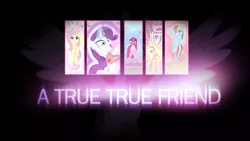 Size: 1920x1080 | Tagged: safe, artist:xtrl, derpibooru import, applejack, fluttershy, pinkie pie, rainbow dash, rarity, twilight sparkle, twilight sparkle (alicorn), alicorn, pony, elements of harmony, female, magic, mane six, mare, screenshots, song title, wallpaper