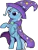 Size: 1802x2400 | Tagged: safe, artist:fuzon-s, derpibooru import, trixie, pony, bipedal, cape, clothes, hat, rearing, simple background, solo, sonic channel, style emulation, transparent background, trixie's cape, trixie's hat, vector, yuji uekawa style