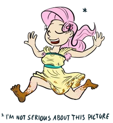 Size: 974x1056 | Tagged: armpit hair, artist:derkrazykraut, barefoot, dirty, feet, fluttershy, hairy, hairy legs, hippie, hippieshy, hopefully mud, human, humanized, leg hair, mud, safe, simple background, solo, transparent background