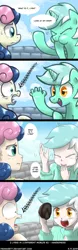 Size: 640x2044 | Tagged: arm hooves, artist:frankier77, bon bon, comic, derpibooru import, dialogue, hand, hooves, human, humanized, lyra heartstrings, safe, shocked, surprised, sweetie drops, that pony sure does love hands, that pony sure does love humans