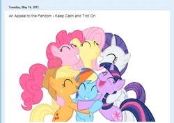 Size: 819x580 | Tagged: safe, derpibooru import, applejack, fluttershy, pinkie pie, rainbow dash, rarity, twilight sparkle, equestria daily, equestria girls, equestria girls drama, link, mane six, meta, text