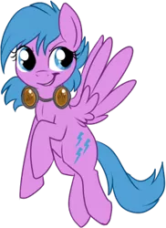 Size: 277x380 | Tagged: safe, artist:lulubell, derpibooru import, firefly, pegasus, pony, female, g1, g1 to g4, generation leap, goggles, mare, simple background, smiling, smirk, solo, transparent background, wings