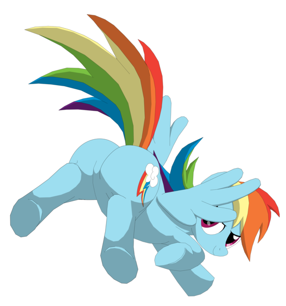 Size: 4671x5000 | Tagged: absurd resolution, artist:xniclord789x, derpibooru import, plot, rainbow dash, safe, simple background, solo, transparent background, underhoof