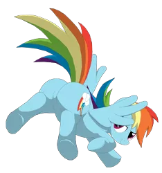 Size: 4671x5000 | Tagged: absurd resolution, artist:xniclord789x, derpibooru import, plot, rainbow dash, safe, simple background, solo, transparent background, underhoof