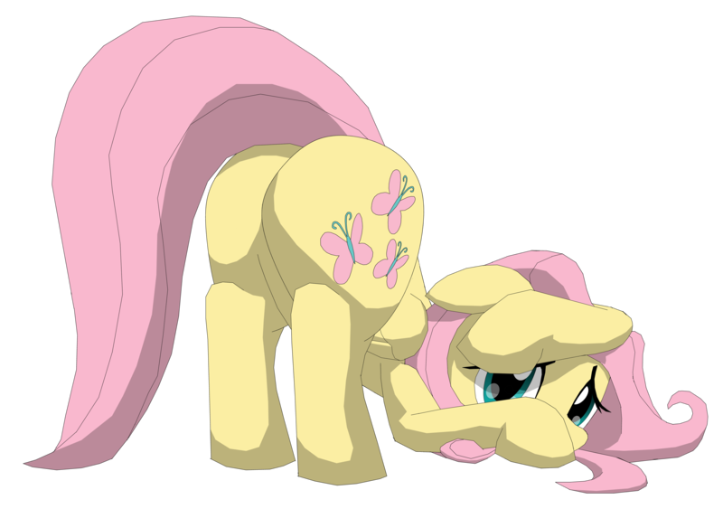 Size: 5000x3521 | Tagged: artist:xniclord789x, derpibooru import, fluttershy, plot, safe, simple background, solo, transparent background