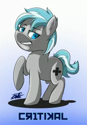 Size: 2305x3305 | Tagged: artist:vicse, cr1tikal, derpibooru import, ponified, safe, solo