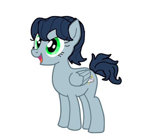 Size: 506x486 | Tagged: safe, artist:sakurabomb, derpibooru import, oc, unofficial characters only, pegasus, pony, smiling, solo