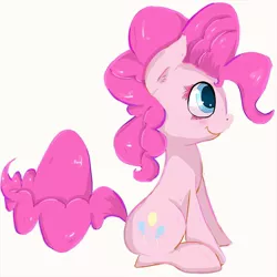 Size: 1050x1050 | Tagged: artist:zokkili, derpibooru import, pinkie pie, safe, simple background, solo