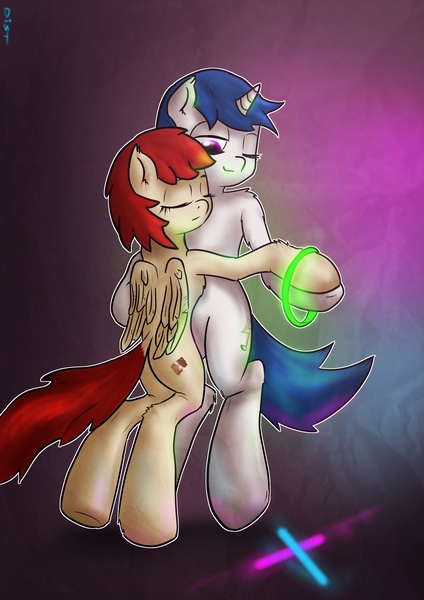 Size: 1556x2200 | Tagged: safe, artist:distoorted, derpibooru import, oc, unofficial characters only, glowstick