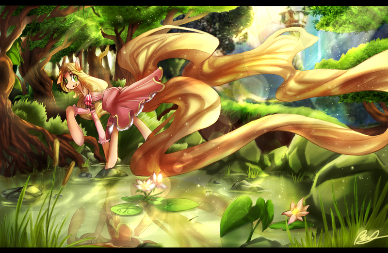 Size: 4409x2876 | Tagged: artist:dishwasher1910, derpibooru import, ponified, rapunzel, safe, tangled (disney)