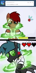 Size: 633x1262 | Tagged: aguu, artist:firehazard14, changeling, derpibooru import, drstrangeling, oc, oc:penn, safe, unofficial characters only