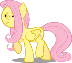 Size: 952x832 | Tagged: safe, derpibooru import, edit, fluttershy, pegasus, pony, female, frown, karl pilkington, mare, raised hoof, raised leg, ricky gervais show, sad, simple background, solo, transparent background, vector, wings