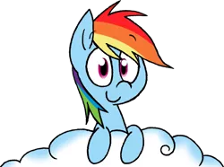 Size: 1151x856 | Tagged: artist:strangiesleepy, cloud, derpibooru import, rainbow dash, safe, solo