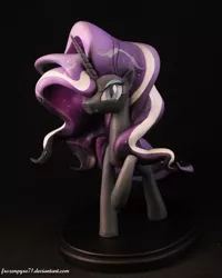 Size: 799x1000 | Tagged: safe, artist:frozenpyro71, derpibooru import, nightmare rarity, spoiler:comic, nightmare grayity, sculpture, solo