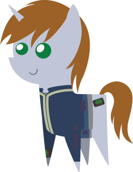 Size: 1024x1323 | Tagged: safe, artist:darkarcher98, derpibooru import, oc, oc:littlepip, unofficial characters only, pony, unicorn, fallout equestria, fanfic, clothes, cutie mark, fanfic art, female, hooves, horn, mare, pipbuck, pointy ponies, simple background, smiling, solo, transparent background, vault suit
