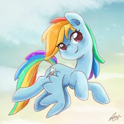 Size: 2400x2400 | Tagged: artist:steffy-beff, derpibooru import, flying, rainbow dash, safe, solo