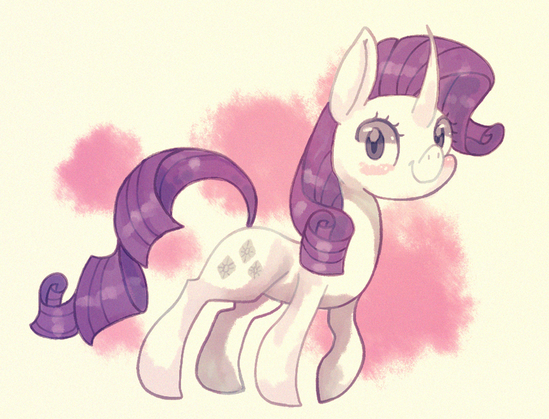 Size: 916x699 | Tagged: safe, artist:cappydarn, derpibooru import, rarity, pony, unicorn, looking at you, solo