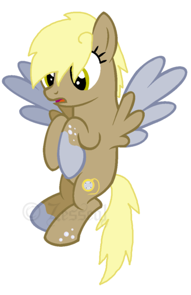 Size: 719x1110 | Tagged: safe, artist:zesseal, derpibooru import, oc, oc:bubble turn, unofficial characters only, pegasus, pony, offspring, parent:derpy hooves, parent:doctor whooves, parents:doctorderpy, simple background, solo, transparent background