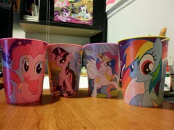 Size: 4608x3456 | Tagged: cup, derpibooru import, merchandise, pinkie pie, princess celestia, rainbow dash, safe, twilight sparkle